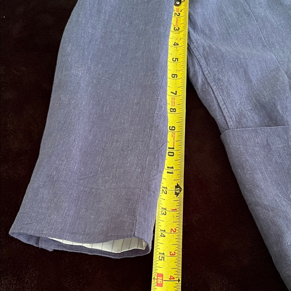 Linen & Cotton Alan Flusser Classic Blue Sport Coat - Picture 4 of 7